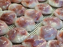Taiwanese dumplings close up