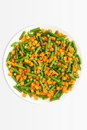 beans and carrots in salad