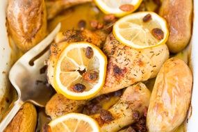 Chicken Lemons Slice