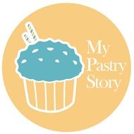 cupcake emblem inscription my pastry story