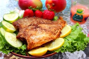 fresh fish dish