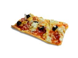 slice of pizza with olives