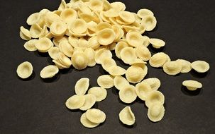 Orecchiette Pasta ear shaped closeup