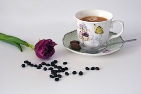 Coffee Cup violent tulip Good Morning scene