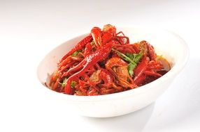 beautiful delicious Spicy Crayfish