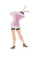 clipart of cartoon cocktail girl