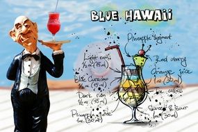 blue hawaii drink as an illustration