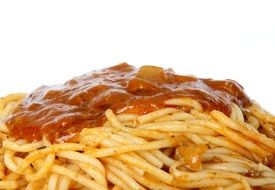 isolated bolognaise