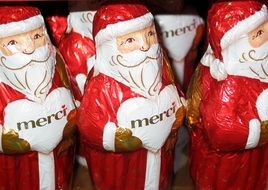 Chocolate merci Santa Claus