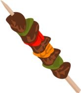 clipart,picture of kebab