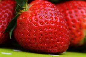 delicious Strawberries Fruit macro