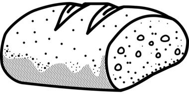 bread as a black and white graphic