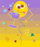 air balloon after birthday party