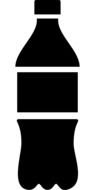 black silhouette of a bottle