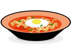 The Spicy Meat and Noodle drawing