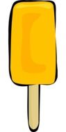 yellow fruit ice drawing
