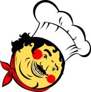 Cook Face Comic drawing