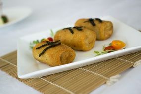 stuffed chicken croquettes