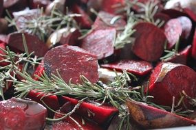 red beets with rosemary this fragrant dish