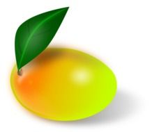 Fresh Fruits Healthy Leaf Mango