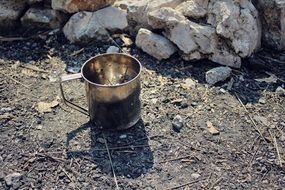 metal mug for tourist