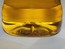 olive oil in a bottle close-up