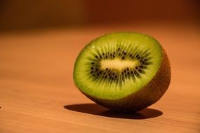 half vitamin-filled kiwi fruit