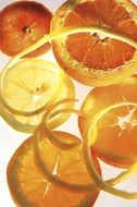 Citrus orange peel