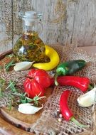 ingredients for spicy dish