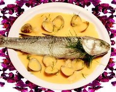 cooked Fish on plate