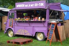 Picture of purple Food Truck