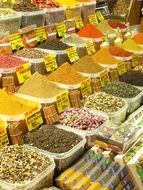 stalls in spice market