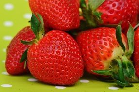 delicious Strawberries Fruit Close Fruits