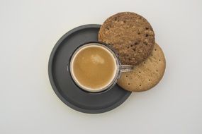 energy coffee and cookies