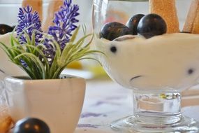 Quark Cream Grapes