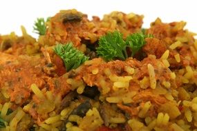 Asian rice pilaff