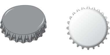 graphic image of an aluminum bottle cap