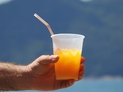 refreshing beach drink