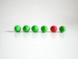 round green and red sweets