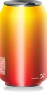 yellow-red tin can