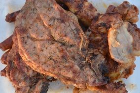 baked meat