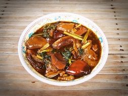 Asia chili pepper soup