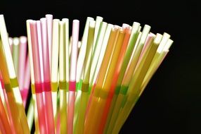 Colorful Drink plastic Tubes