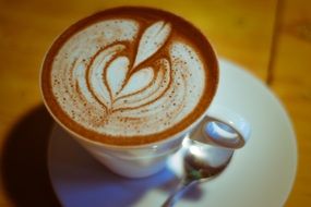 cappuccino with beautiful foam