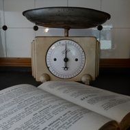 old scales in the kitchen