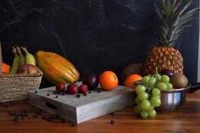 exotic fruits as dessert