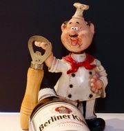 cook figure with bottle opener