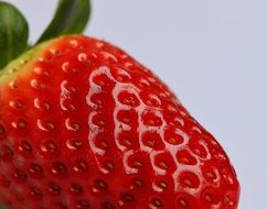 closeup of a strawberries