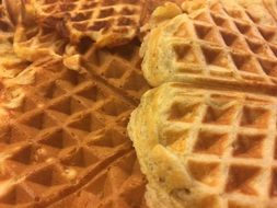 freshly made waffles for dessert