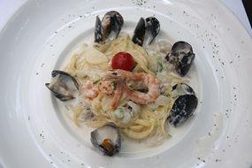 seafood with vegetables, Fusion Cuisine